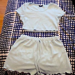 This is a pajama set size M a friend gifted it to me and it’s from shein.